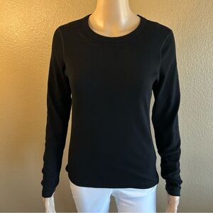 DKNY Sport Pima Cotton Black Tee Size S